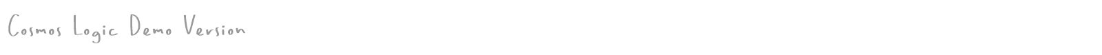 Cosmos Logic font preview